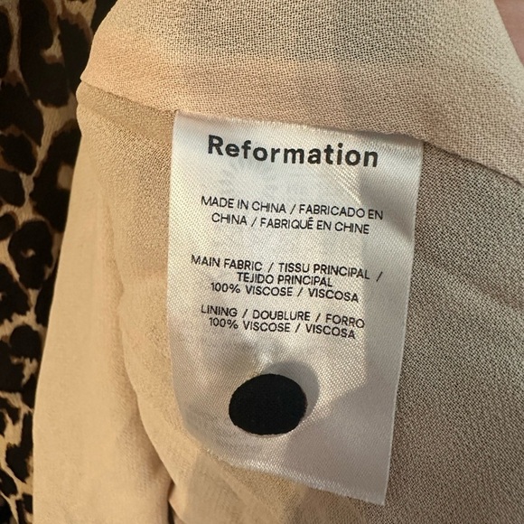 NWT Reformation Laken Dress in Leo animal leopard print 4 - Picture 11 of 11